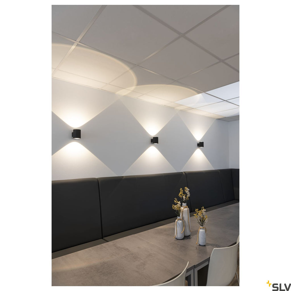 SLV OCULUS UP/DOWN WL Indoor LED wall-mounted light black 2000-3000K 1004670