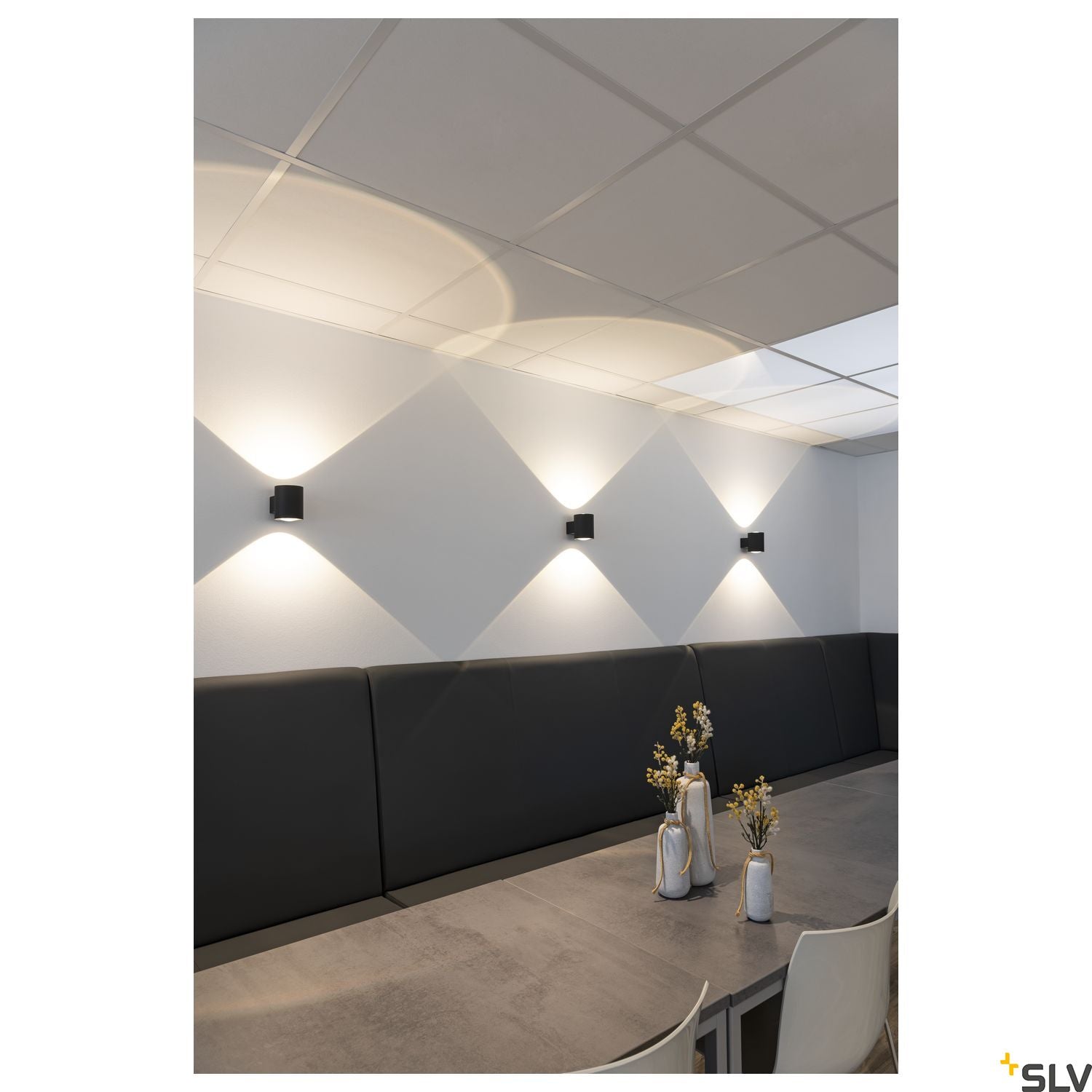 SLV OCULUS UP/DOWN WL Indoor LED wall-mounted light black 2000-3000K 1004670