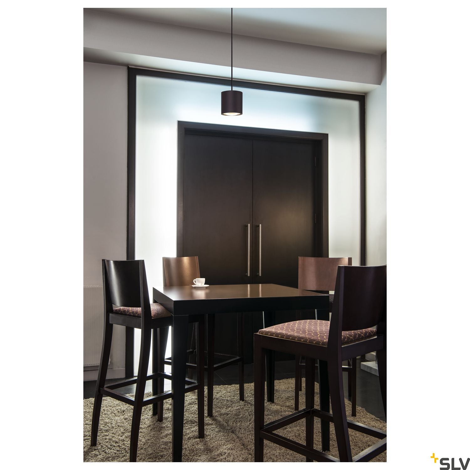 SLV OCULUS PD Indoor LED pendant light single black DIM-TO-WARM 2000-3000K 1004672