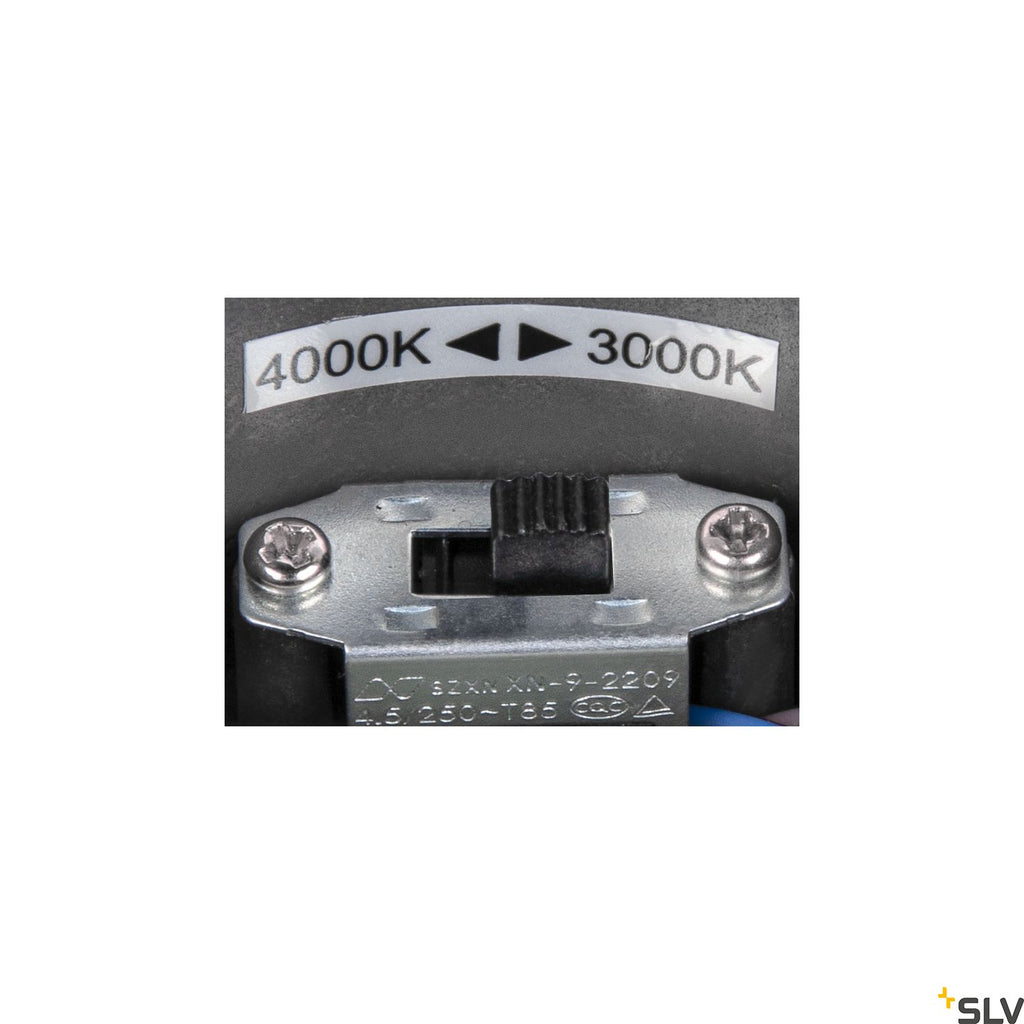 SLV OVALISK CL LED Outdoor ceiling-mounted ceiling light anthracite CCT switch 3000/4000K 1004677