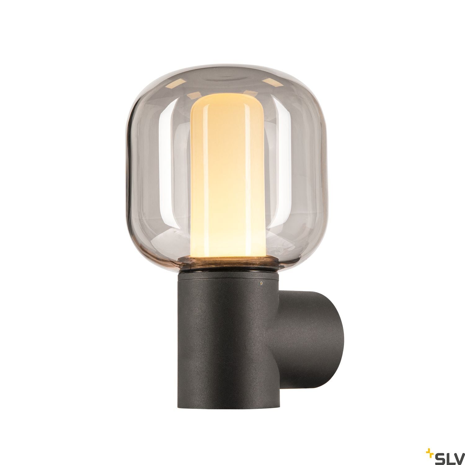 SLV OVALISK WL Outdoor LED ceiling-mounted light anthracite CCT switch 3000/4000K 1004678