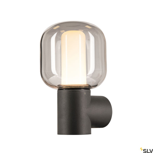 SLV OVALISK WL Outdoor LED ceiling-mounted light anthracite CCT switch 3000/4000K 1004678