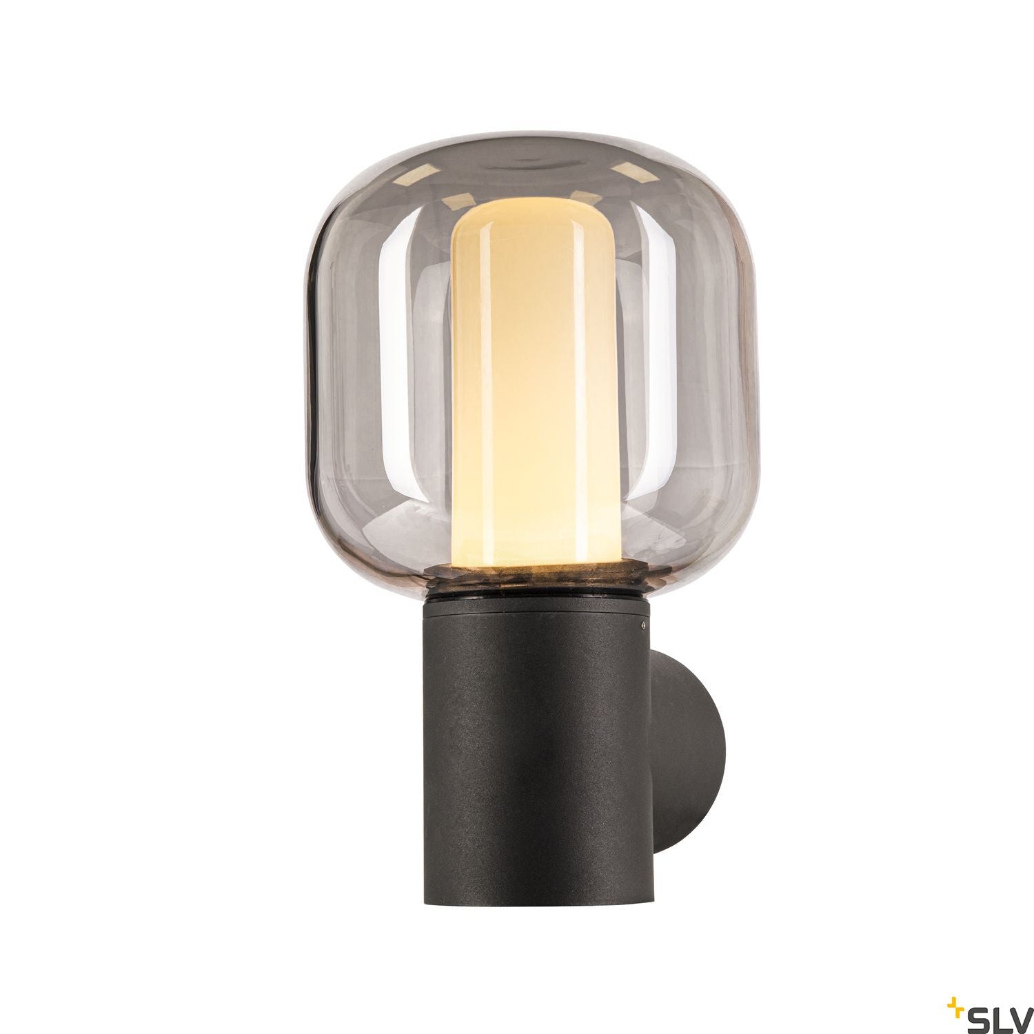 SLV OVALISK WL Outdoor LED ceiling-mounted light anthracite CCT switch 3000/4000K 1004678