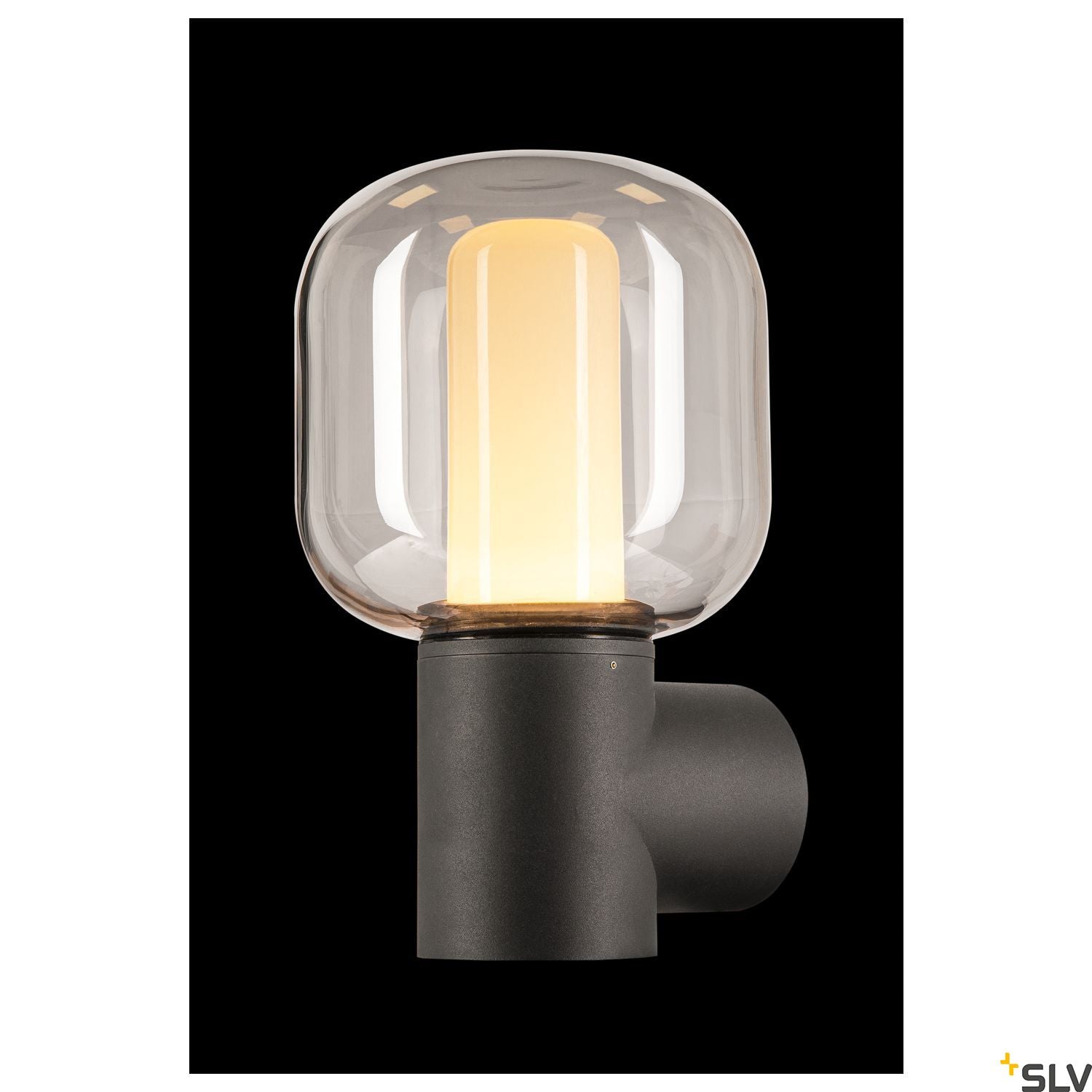 SLV OVALISK WL Outdoor LED ceiling-mounted light anthracite CCT switch 3000/4000K 1004678