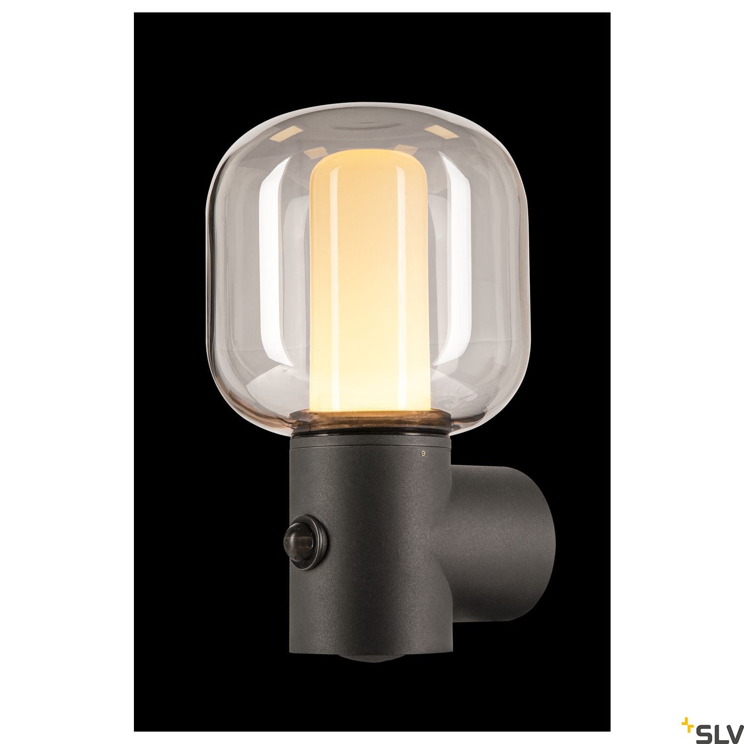 SLV OVALISK WL Sensor Outdoor LED ceiling-mounted light anthracite CCT switch 3000/4000K 1004679