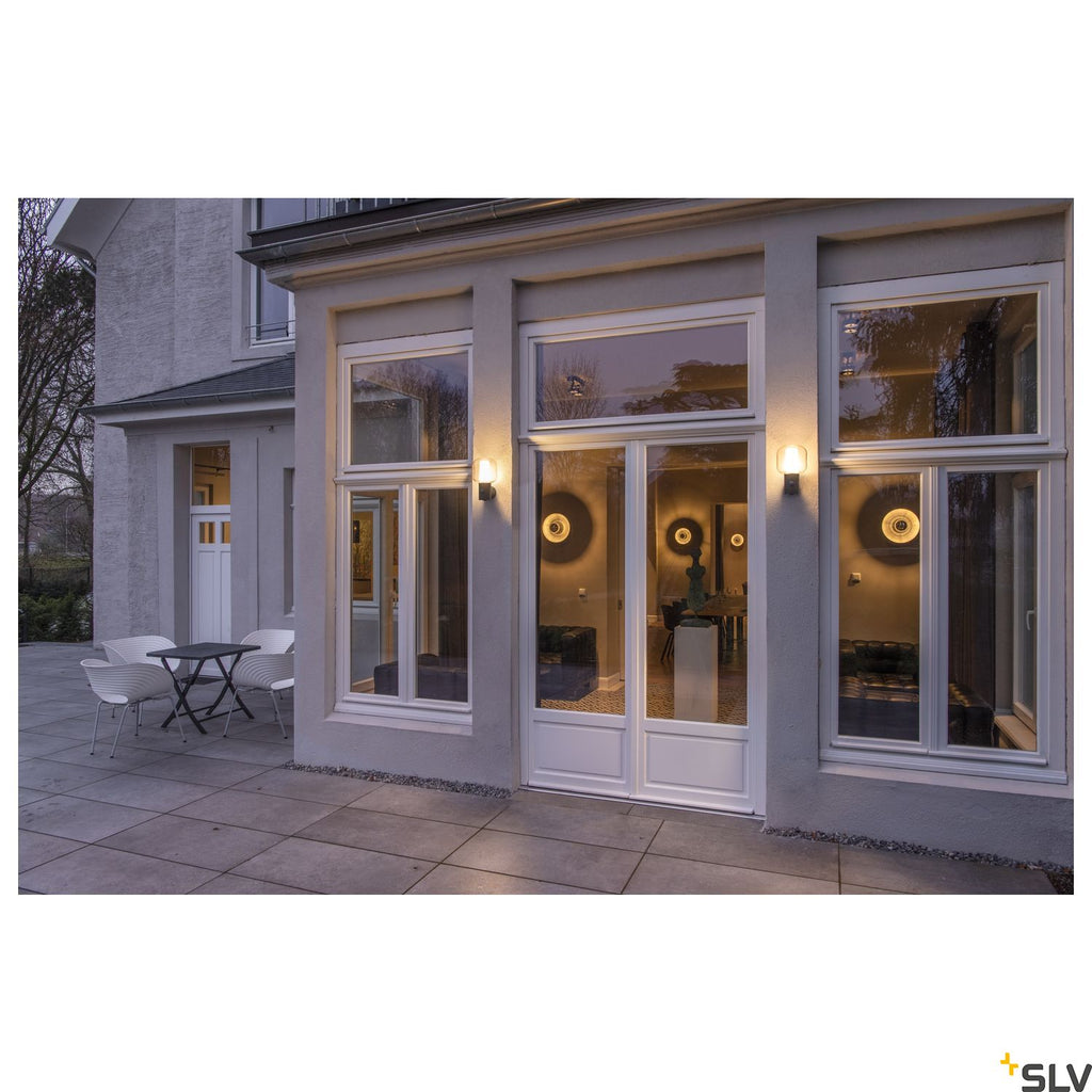 SLV OVALISK WL Sensor Outdoor LED ceiling-mounted light anthracite CCT switch 3000/4000K 1004679