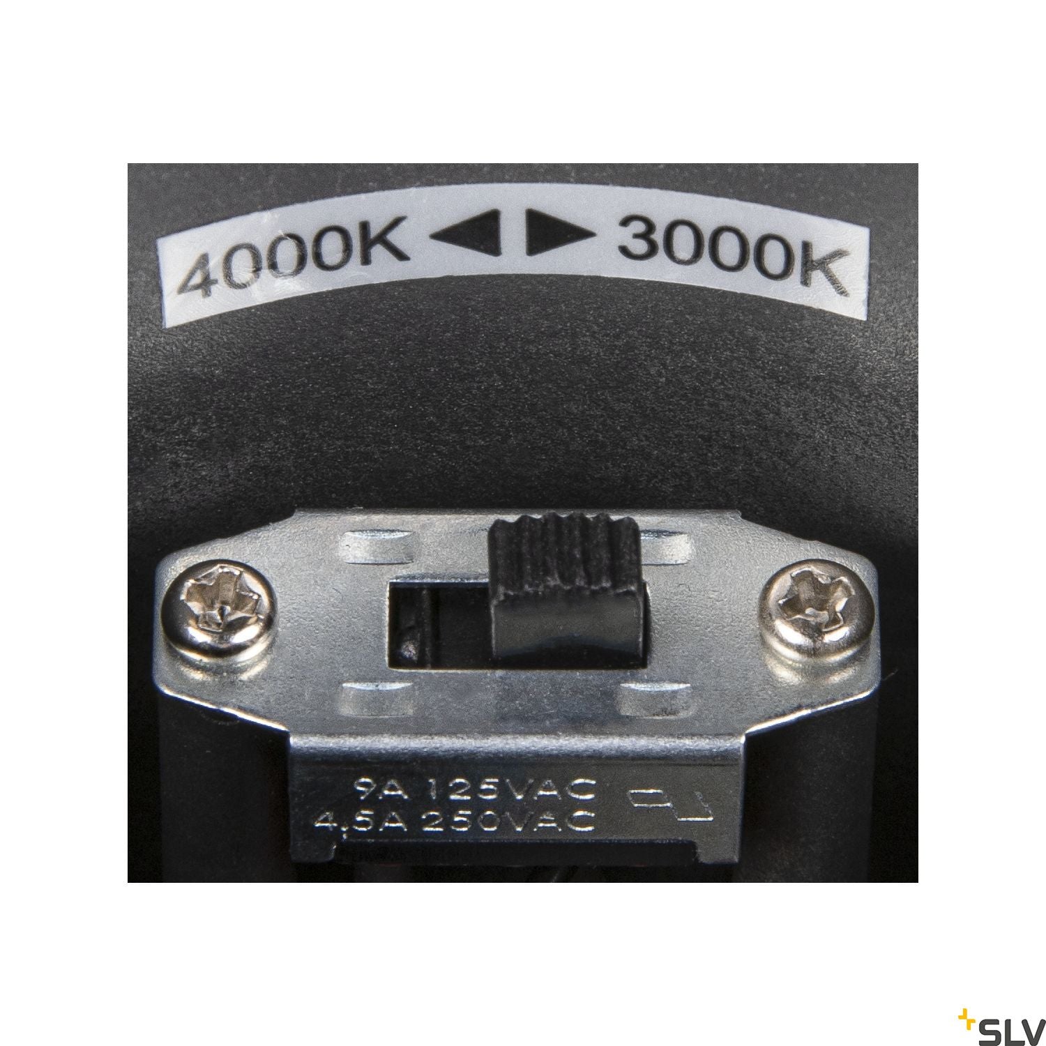 SLV OVALISK WL Sensor Outdoor LED ceiling-mounted light anthracite CCT switch 3000/4000K 1004679