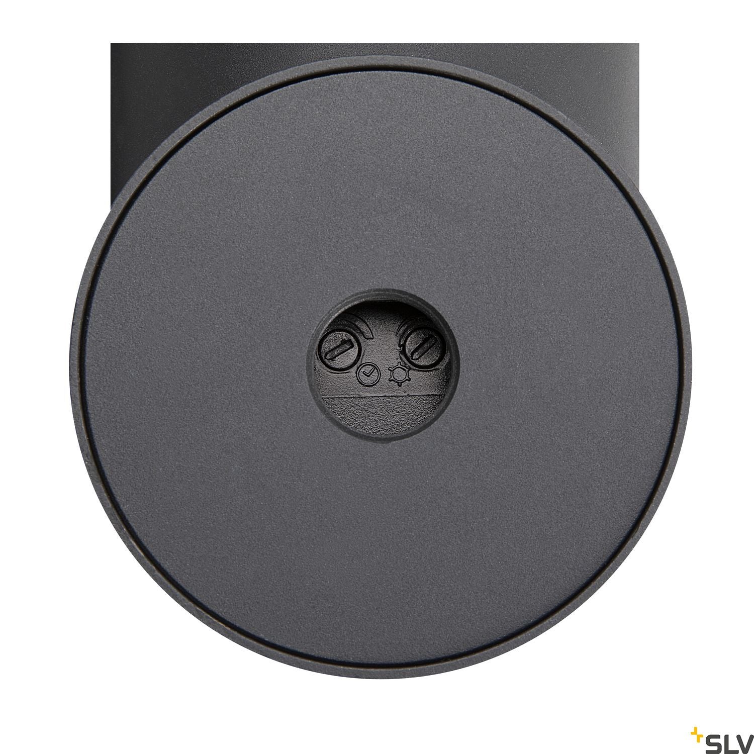 SLV OVALISK WL Sensor Outdoor LED ceiling-mounted light anthracite CCT switch 3000/4000K 1004679