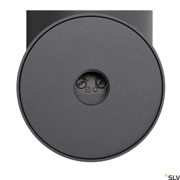 SLV OVALISK WL Sensor Outdoor LED ceiling-mounted light anthracite CCT switch 3000/4000K 1004679