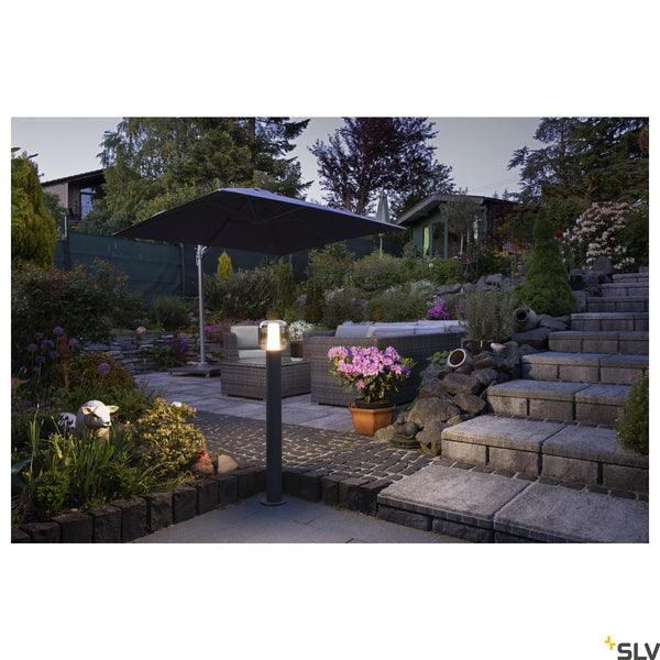 SLV OVALISK 100 FL Outdoor LED free-standing light anthracite CCT switch 3000/4000K 1004681