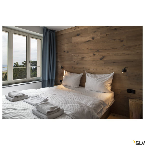 SLV KARPO MAGN WL Indoor LED wall-mounted light black 3000K 1004706