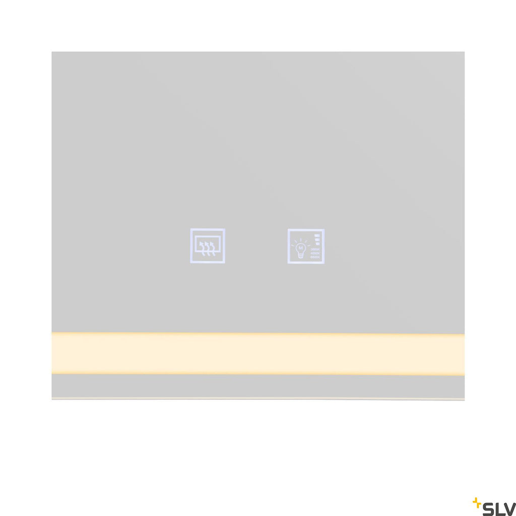 SLV TRUKKO WL Indoor LED wall-mounted light square defog aluminium 1004730