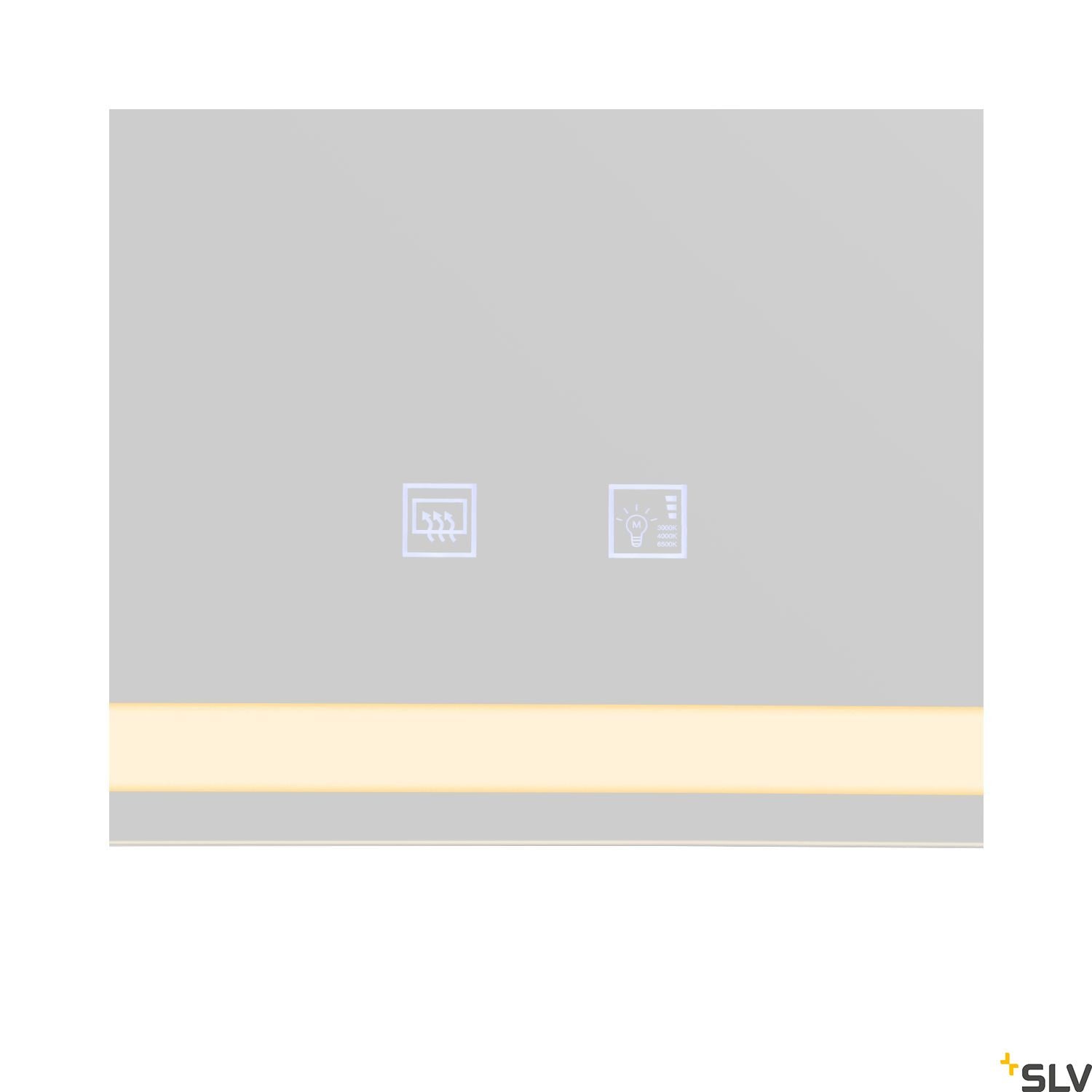 SLV TRUKKO WL Indoor LED wall-mounted light square defog aluminium 1004730