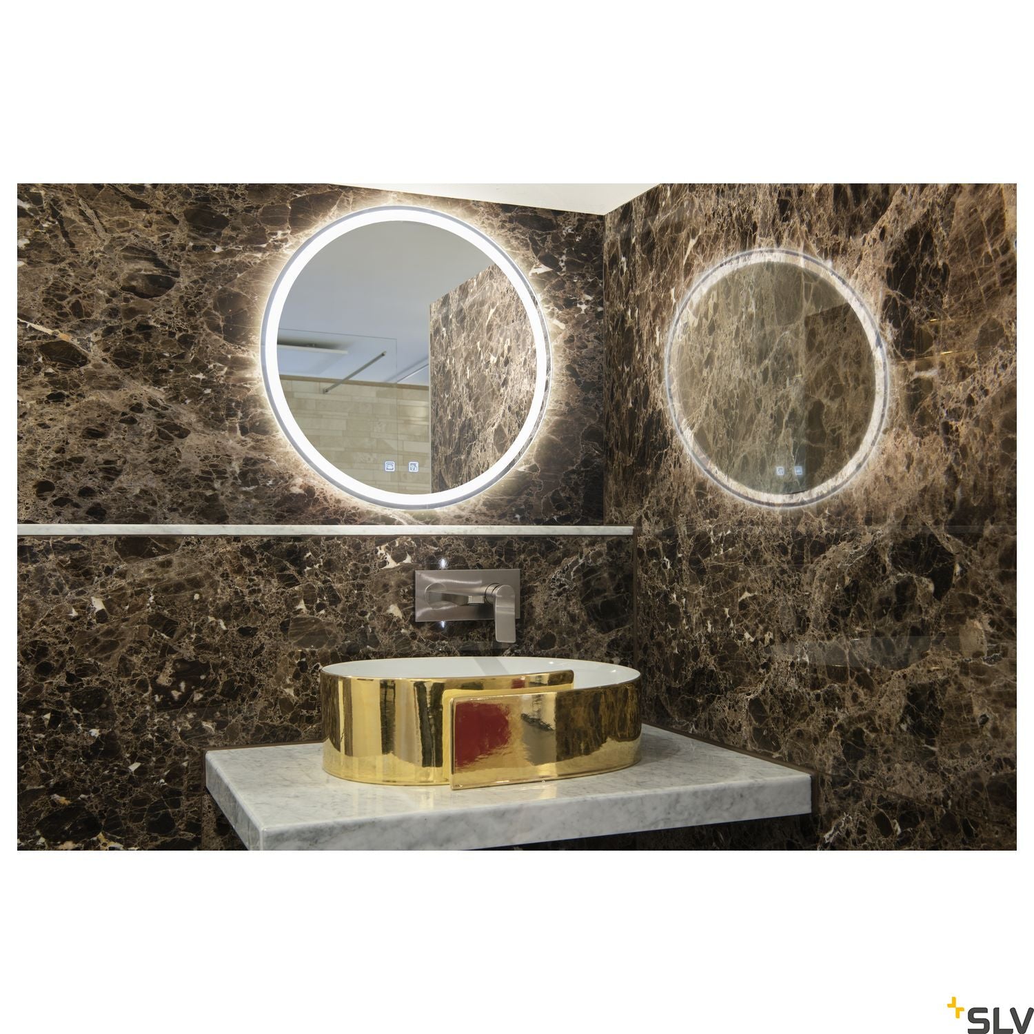 SLV TRUKKO WL Indoor LED wall-mounted light round aluminium 1004731