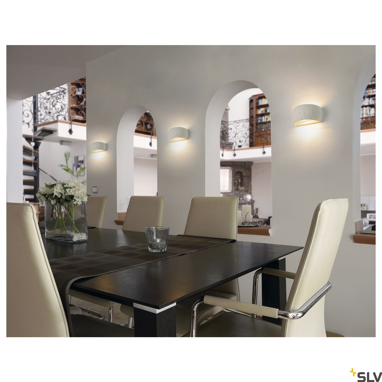 SLV PLASTRA WL CURVED CURTAIN Indoor wall-mounted light QT-DE12 white 1004732