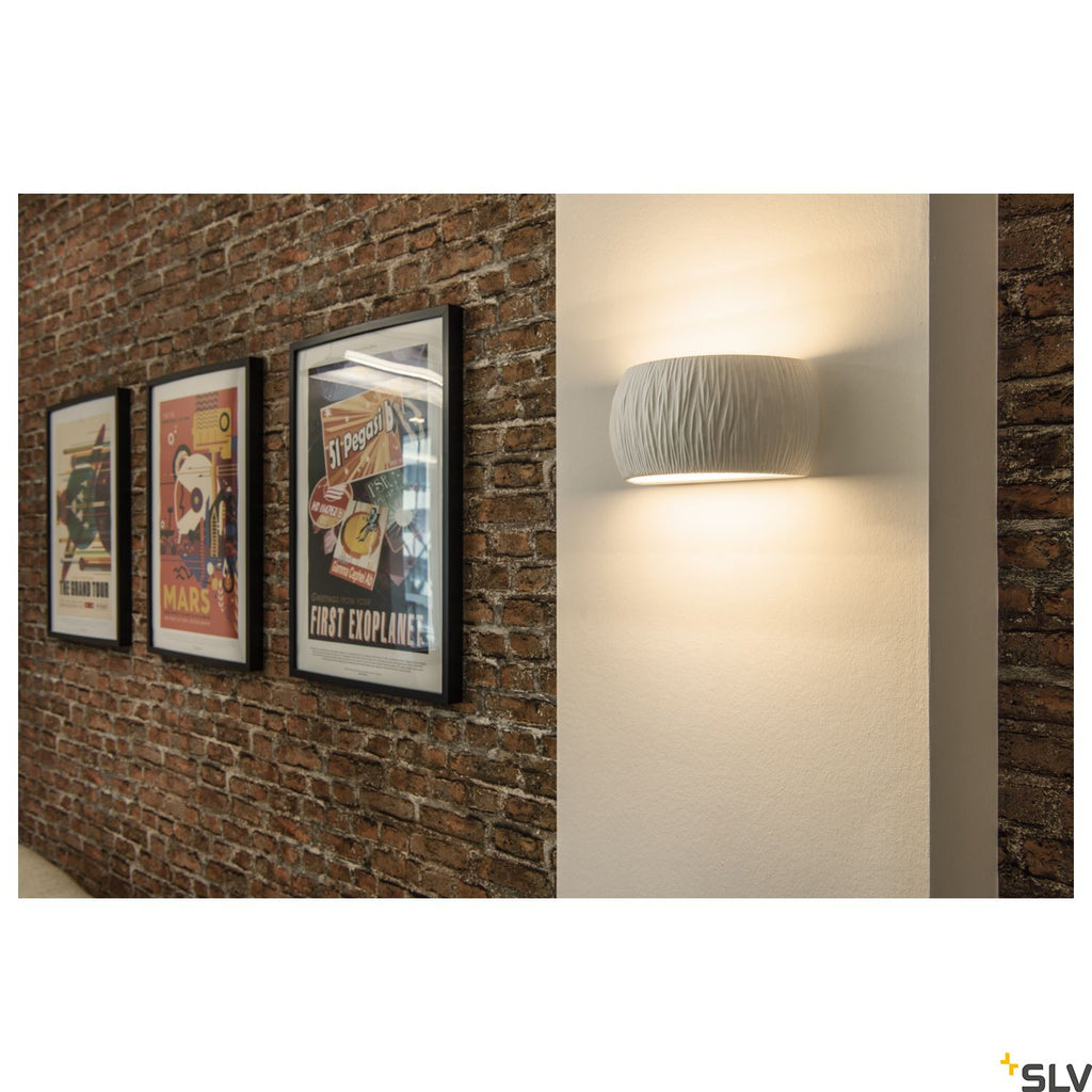 SLV PLASTRA WL CURVED CURTAIN Indoor wall-mounted light QT-DE12 white 1004732