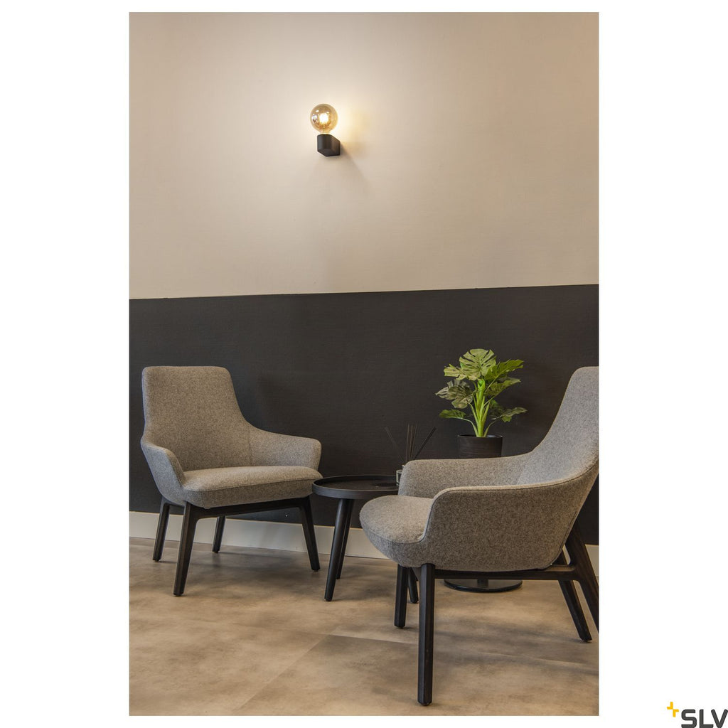 SLV FITU CUBE WL Indoor wall-mounted light E27 black 1004738