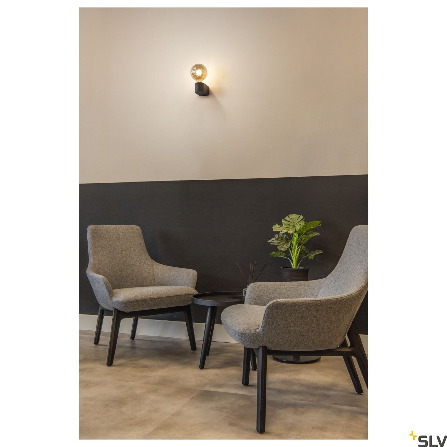 SLV FITU CUBE WL Indoor wall-mounted light E27 black 1004738
