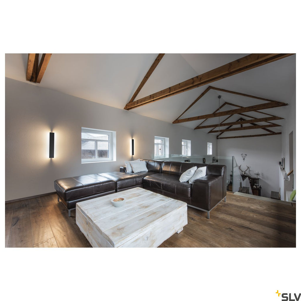 SLV DIRETO 60 WL Indoor LED wall-mounted light black CCT switch 2700/3000K 1004740