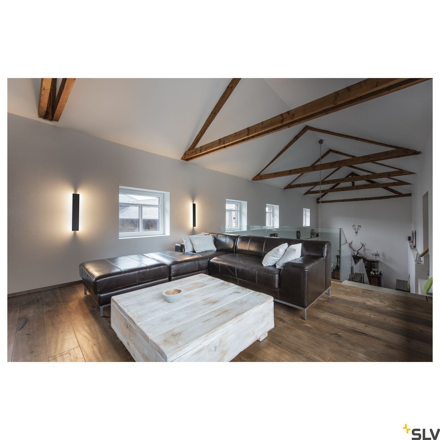 SLV DIRETO 60 WL Indoor LED wall-mounted light black CCT switch 2700/3000K 1004740