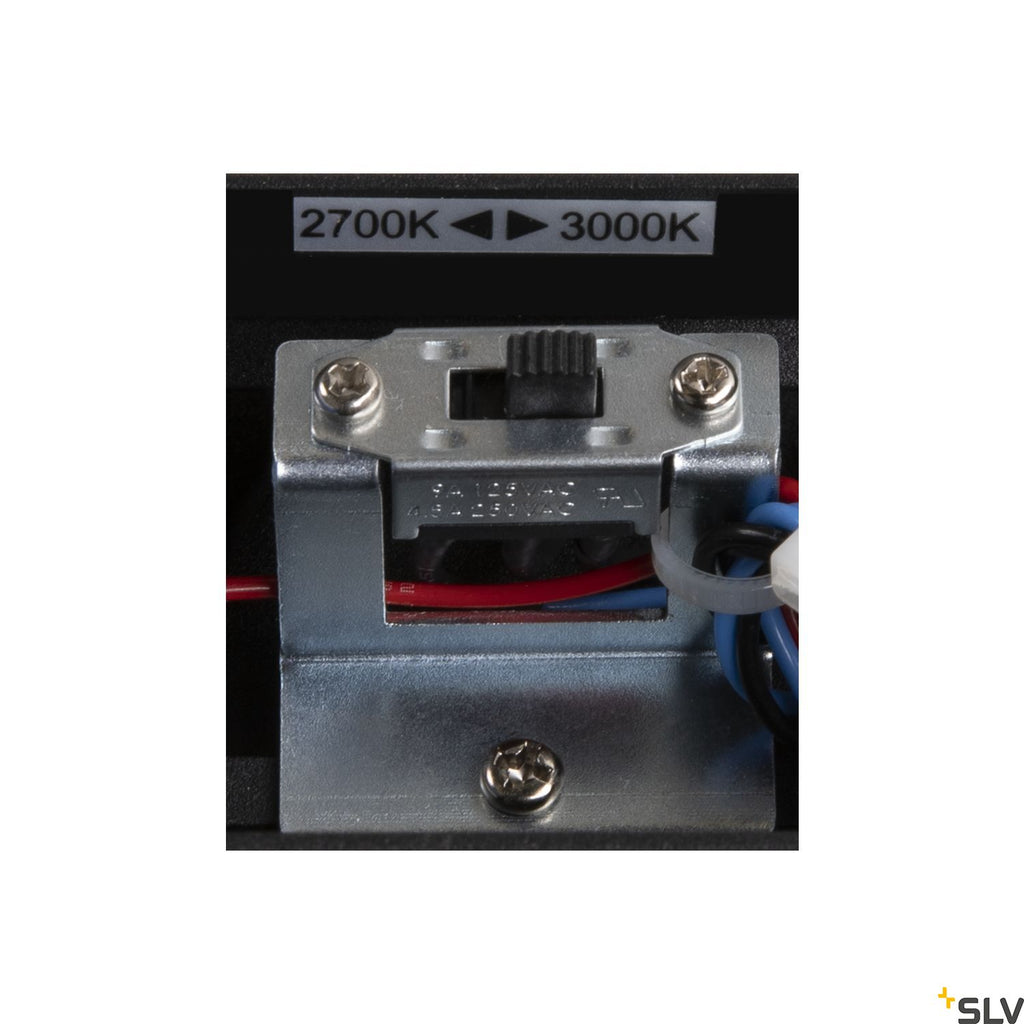 SLV DIRETO 60 WL Indoor LED wall-mounted light black CCT switch 2700/3000K 1004740