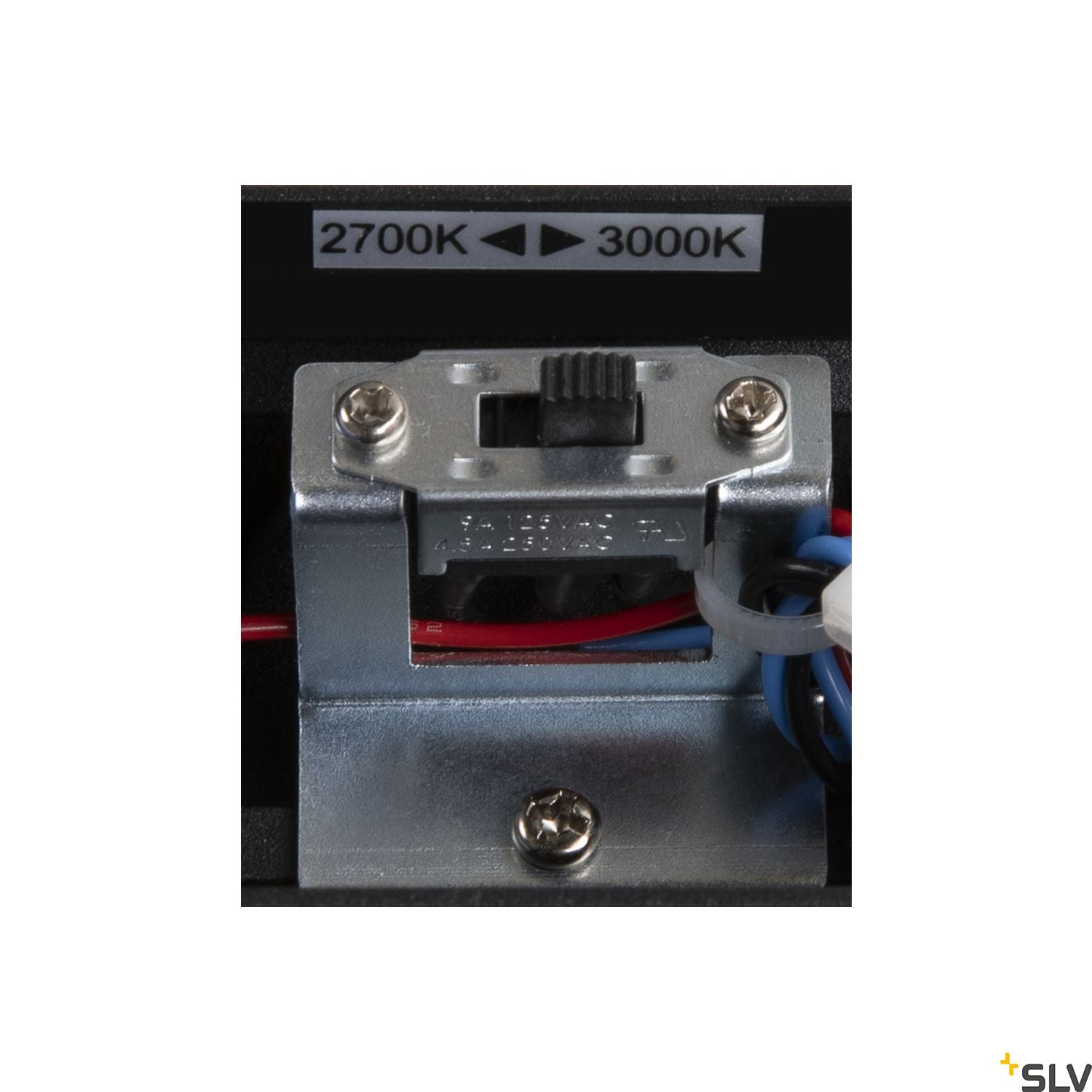 SLV DIRETO 60 WL Indoor LED wall-mounted light black CCT switch 2700/3000K 1004740