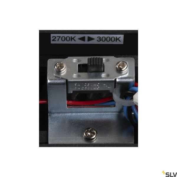 SLV DIRETO 60 WL Indoor LED wall-mounted light black CCT switch 2700/3000K 1004740