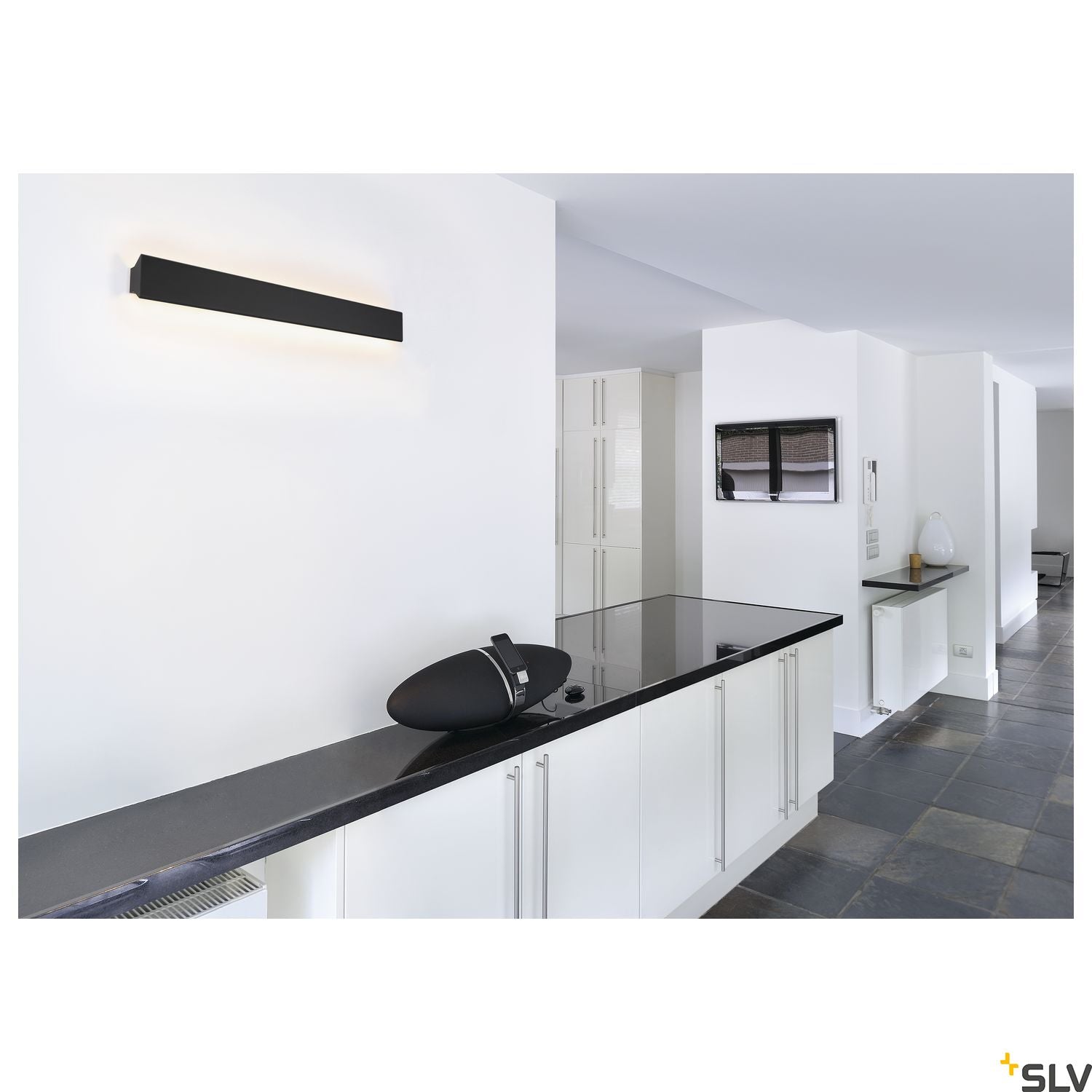 SLV DIRETO 90 WL Indoor LED wall-mounted light black CCT switch 2700/3000K 1004742