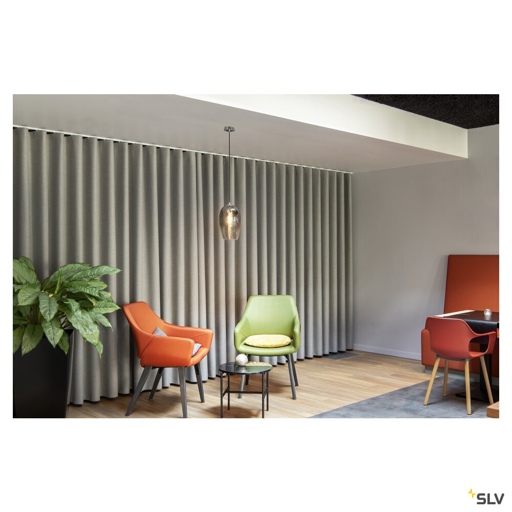 SLV PANTILO OVAL PD, E27 pendant light, chrome 1006398