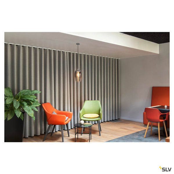 SLV PANTILO OVAL PD, E27 pendant light, chrome 1006398