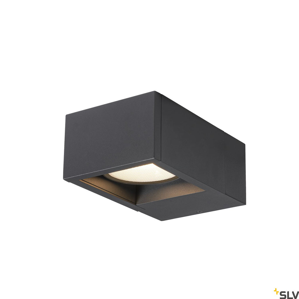 SLV ESKINA FRAM WL Outdoor LED wall-mounted light anthracite CCT switch 3000/4000K 1004747