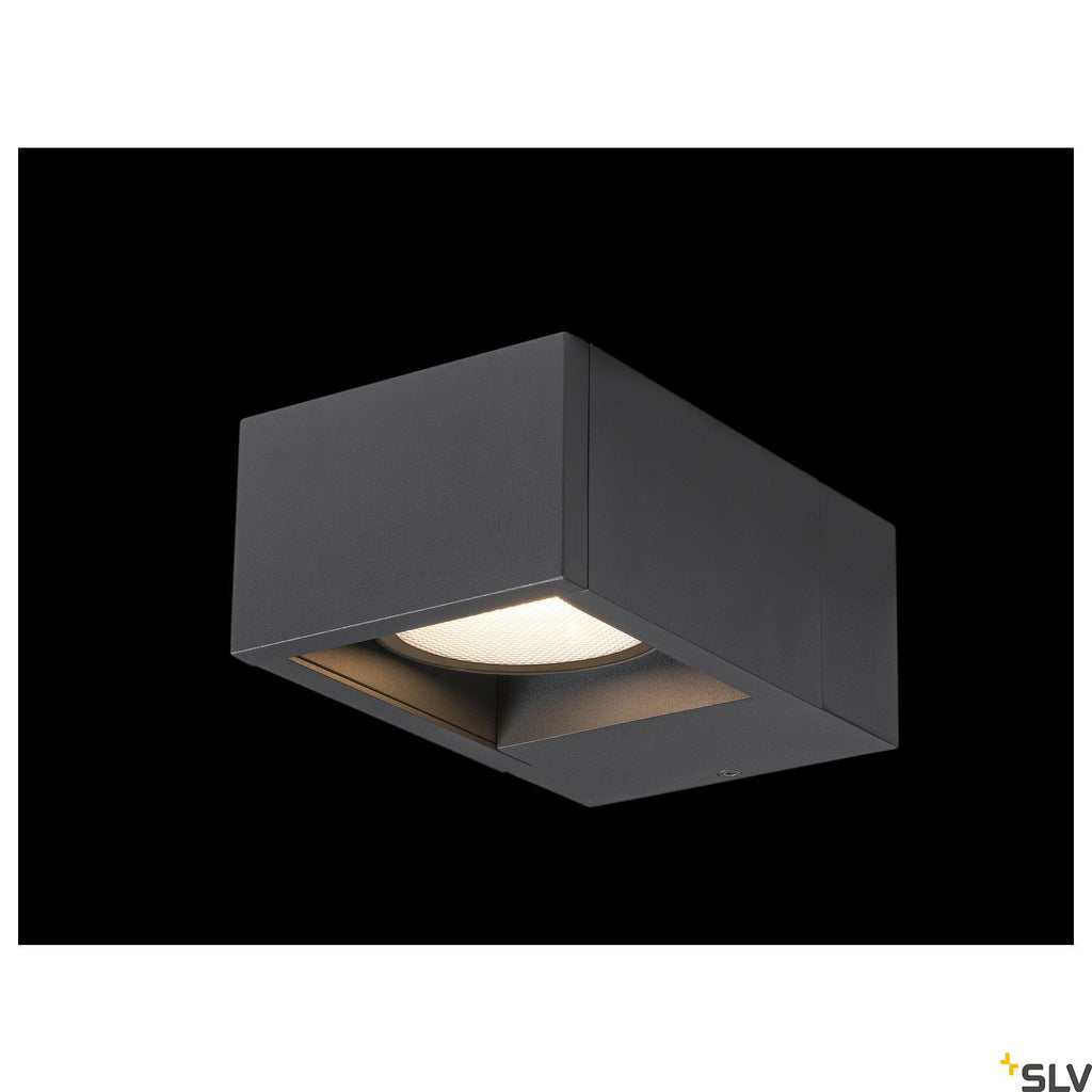 SLV ESKINA FRAM WL Outdoor LED wall-mounted light anthracite CCT switch 3000/4000K 1004747