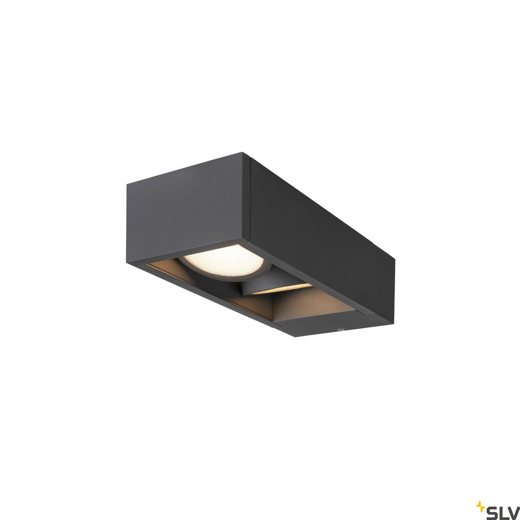 SLV ESKINA FRAME WL Outdoor LED wall-mounted light double anthracite CCT switch 3000/4000K 1004748