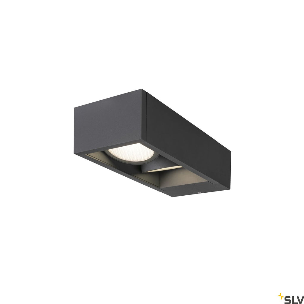 SLV ESKINA FRAME WL Outdoor LED wall-mounted light double anthracite CCT switch 3000/4000K 1004748