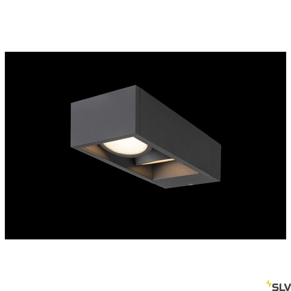 SLV ESKINA FRAME WL Outdoor LED wall-mounted light double anthracite CCT switch 3000/4000K 1004748