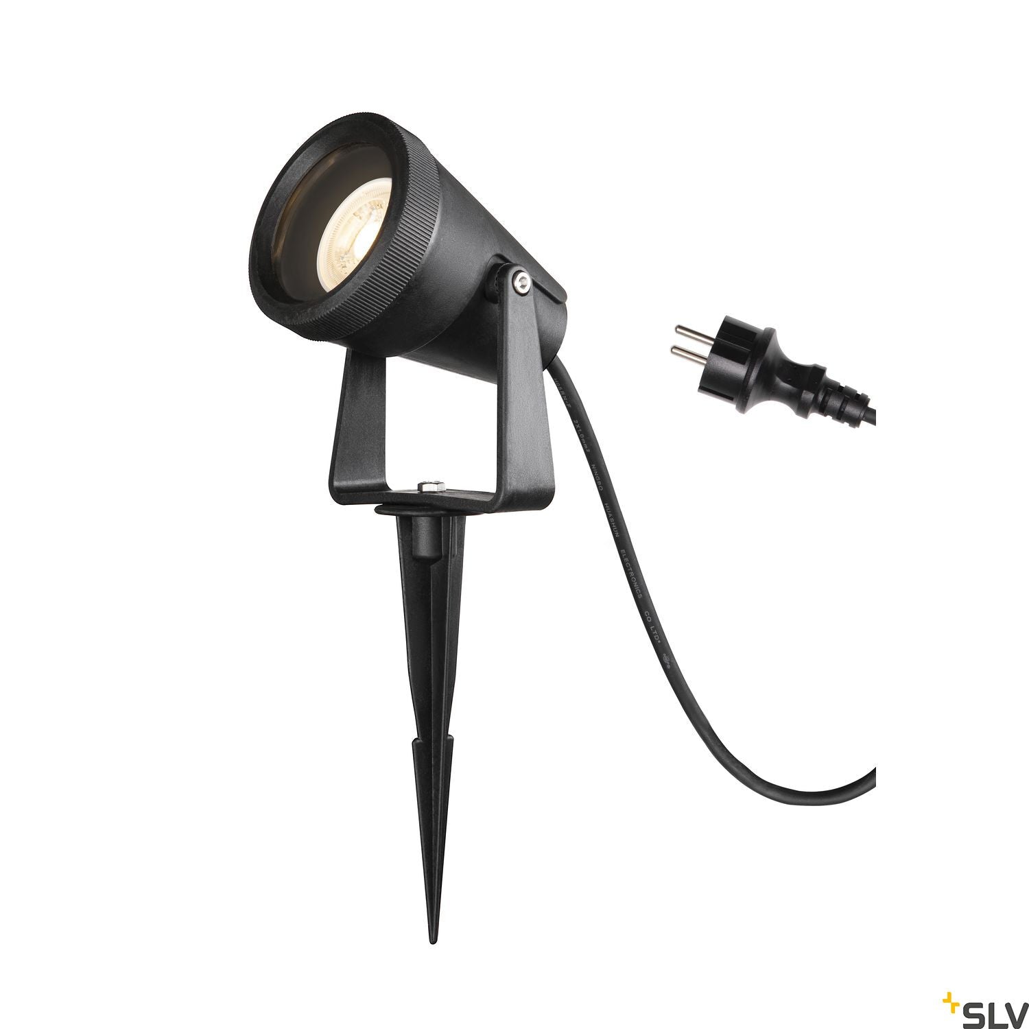 SLV SAMRING SP single QPAR51 outdoor ground spike light black 1004757