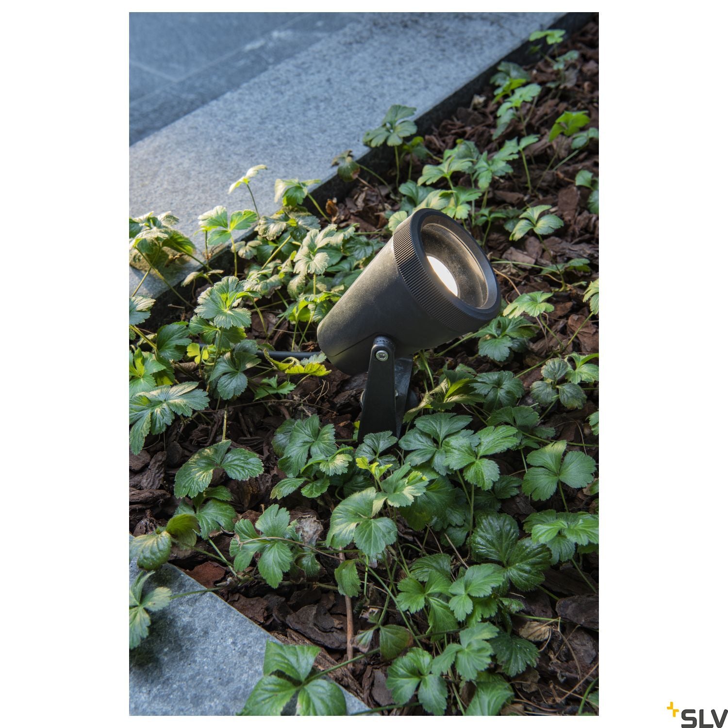 SLV SAMRING SP single QPAR51 outdoor ground spike light black 1004757