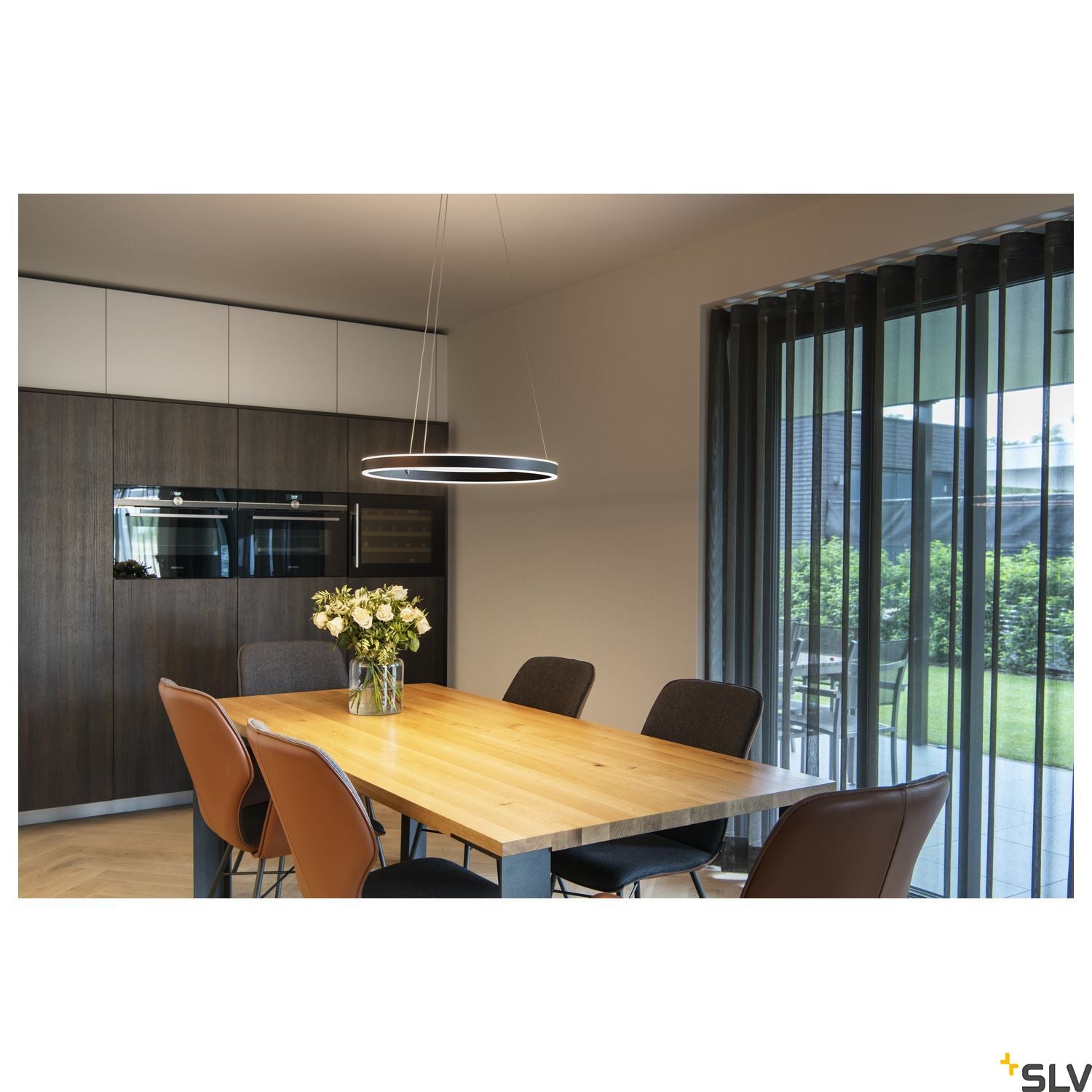 SLV ONE 60 PD PHASE UP/DOWN Indoor LED pendant light black CCT switch 2700/3000K 1004759