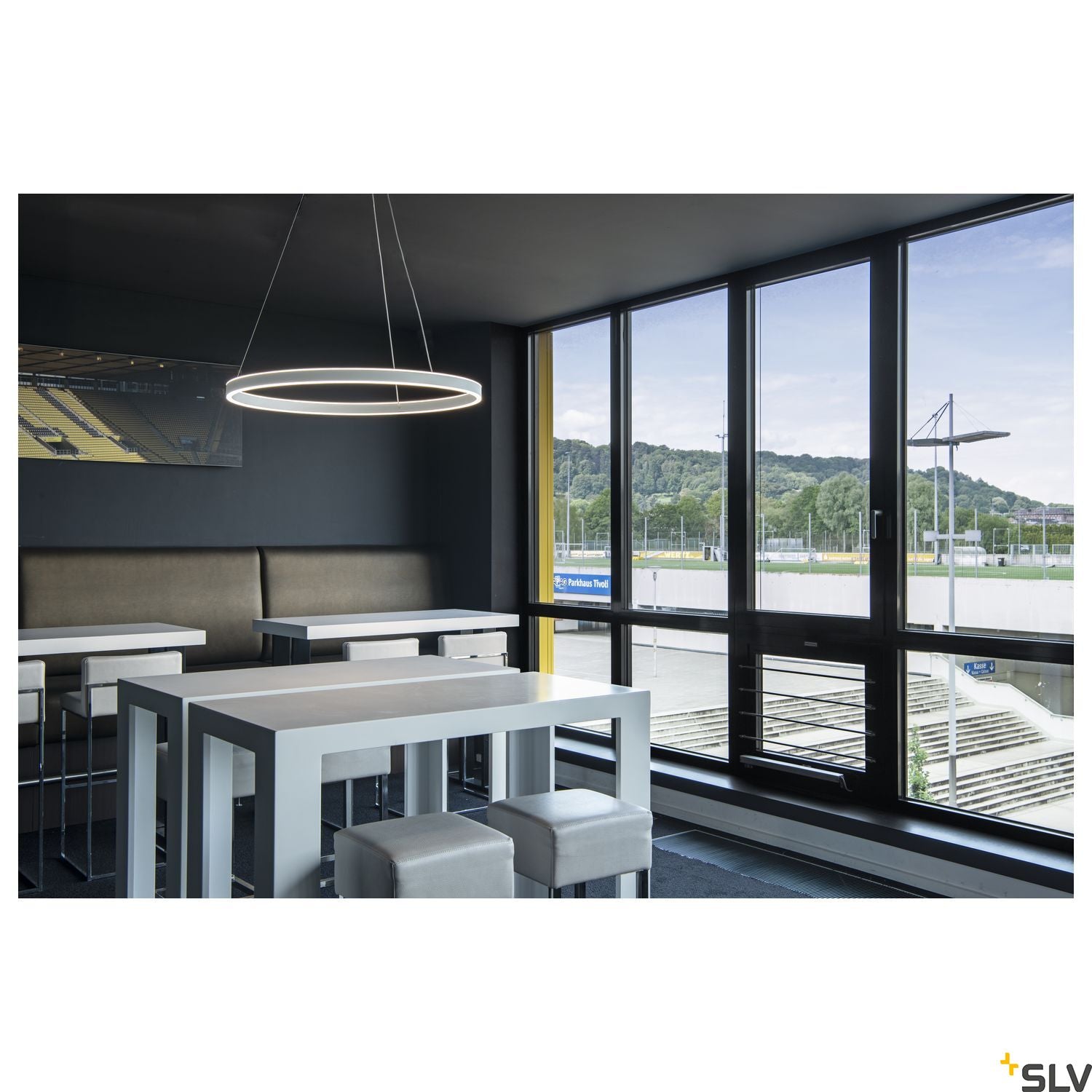 SLV ONE 80 PD DALI UP/DOWN Indoor LED pendant light white CCT switch 2700/3000K 1004764