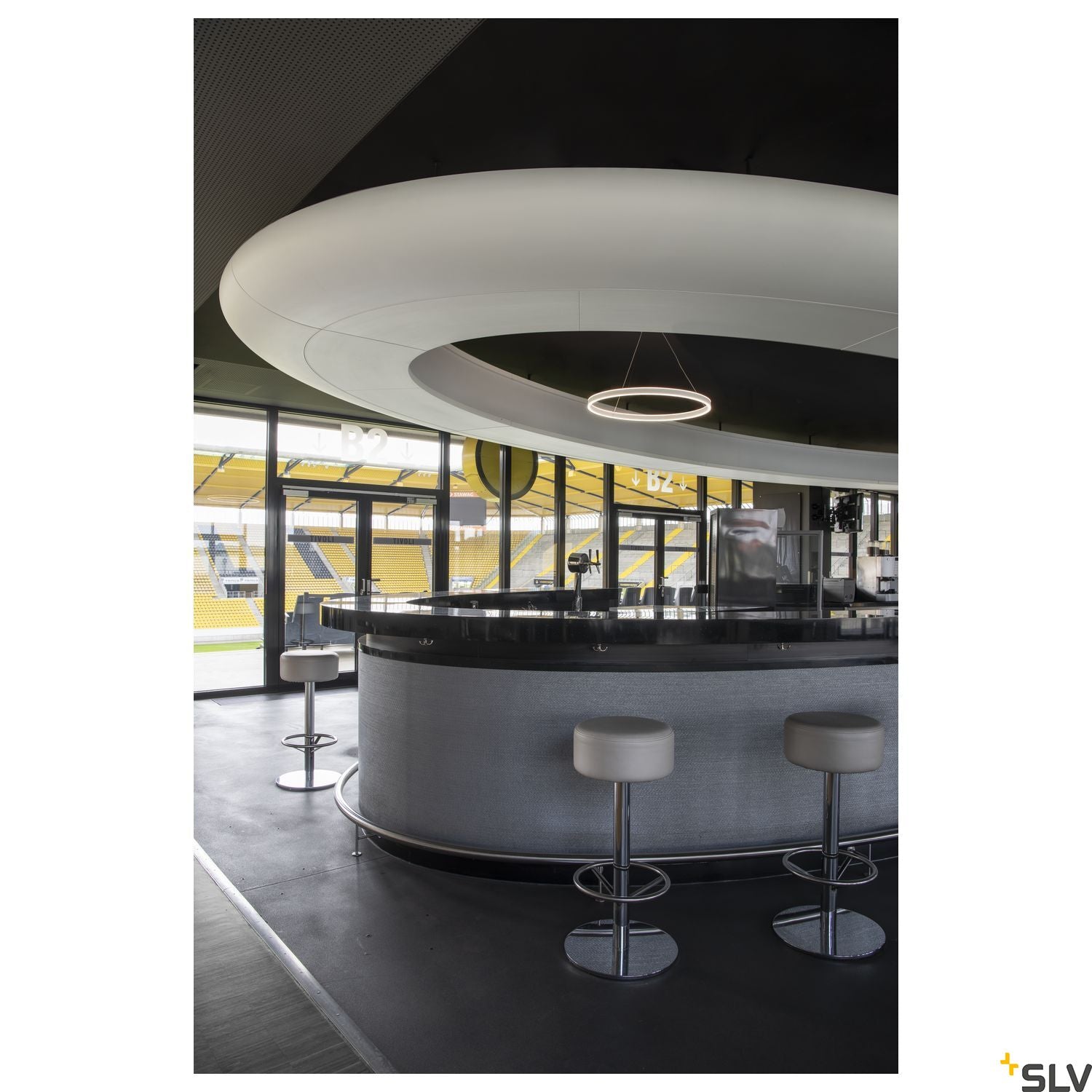 SLV ONE 80 PD DALI UP/DOWN Indoor LED pendant light white CCT switch 2700/3000K 1004764