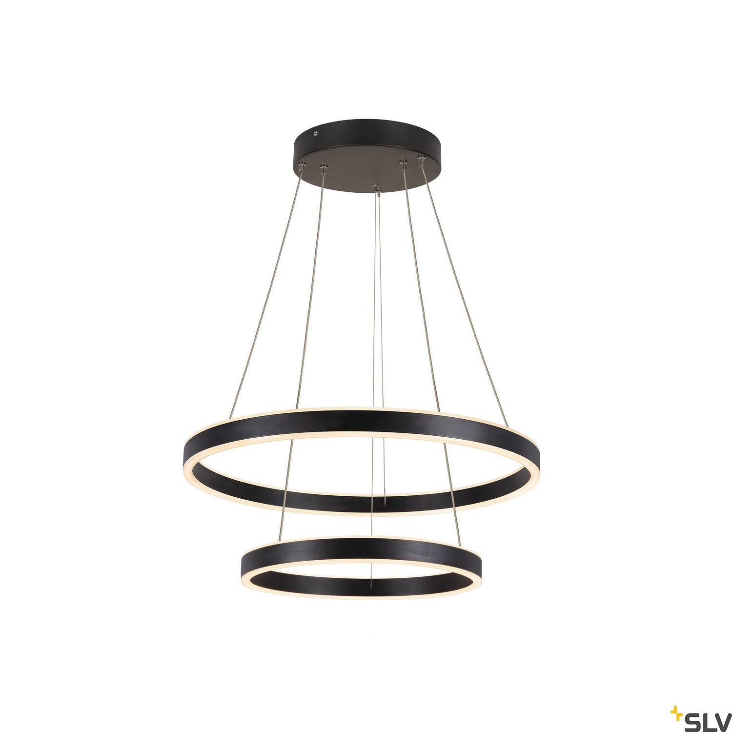 SLV ONE DOUBLE PD PHASE UP/DOWN Indoor LED pendant light black CCT switch 2700/3000K 1004765