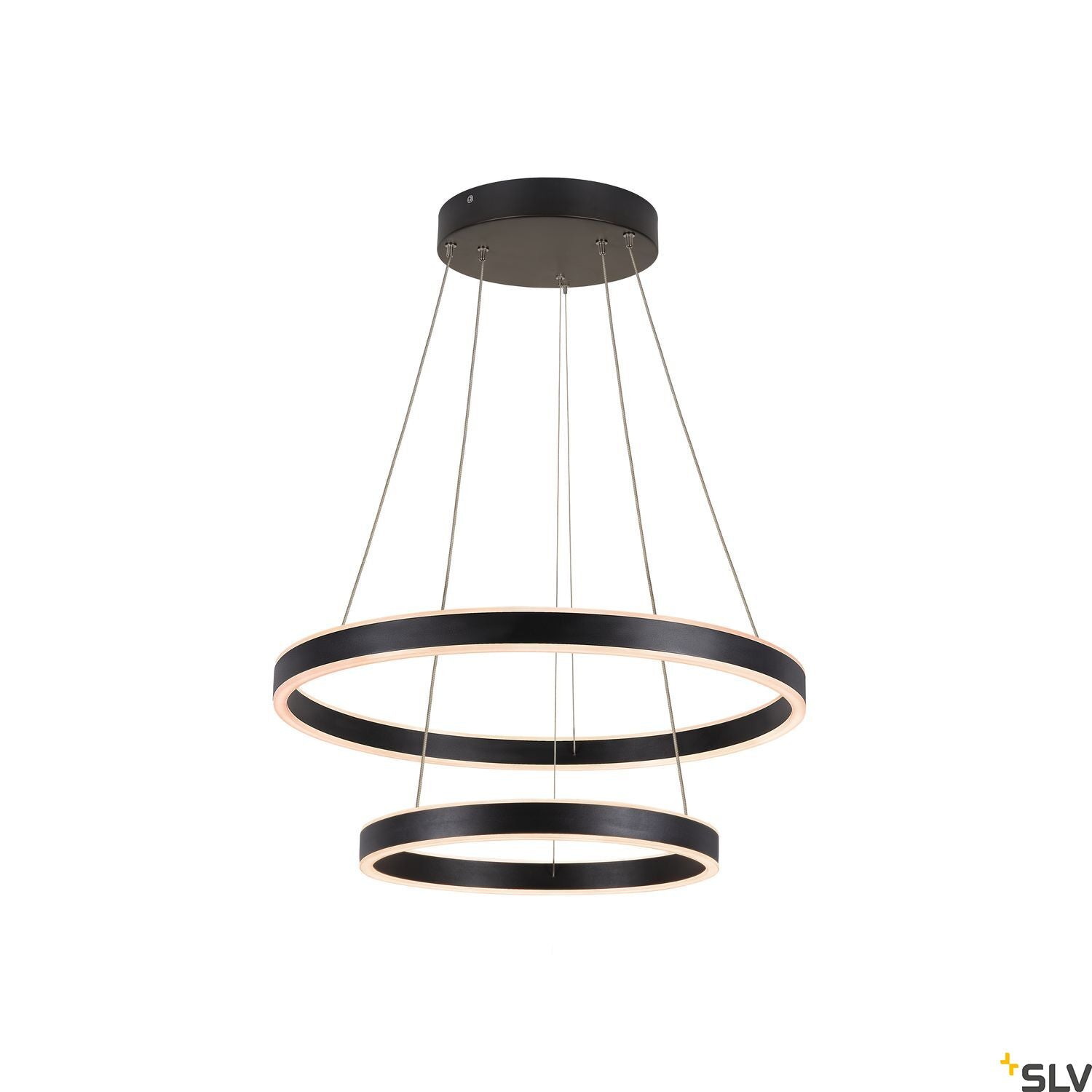 SLV ONE DOUBLE PD PHASE UP/DOWN Indoor LED pendant light black CCT switch 2700/3000K 1004765