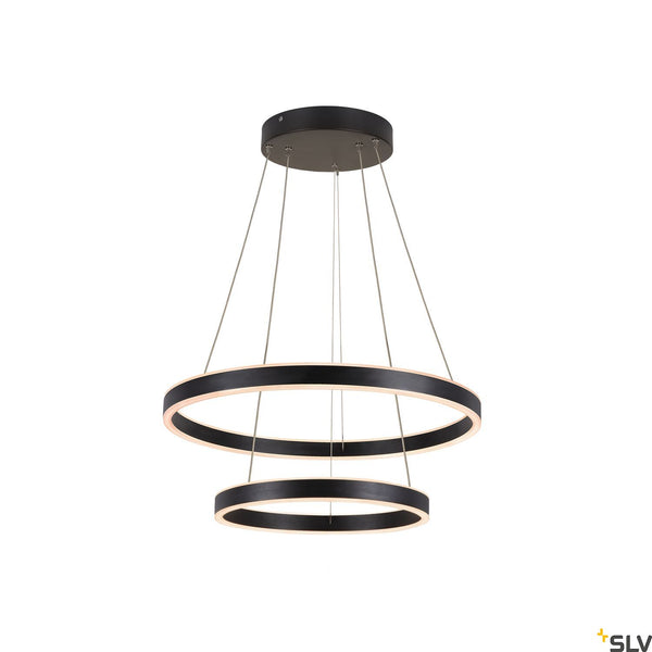 SLV ONE DOUBLE PD PHASE UP/DOWN Indoor LED pendant light black CCT switch 2700/3000K 1004765
