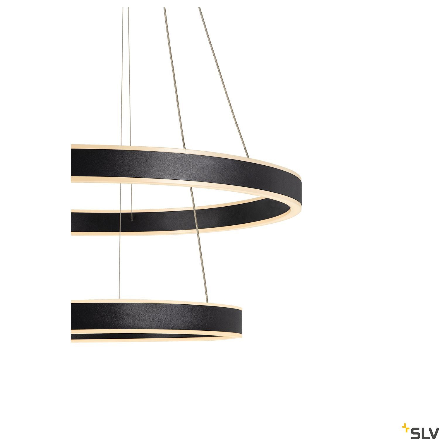 SLV ONE DOUBLE PD PHASE UP/DOWN Indoor LED pendant light black CCT switch 2700/3000K 1004765