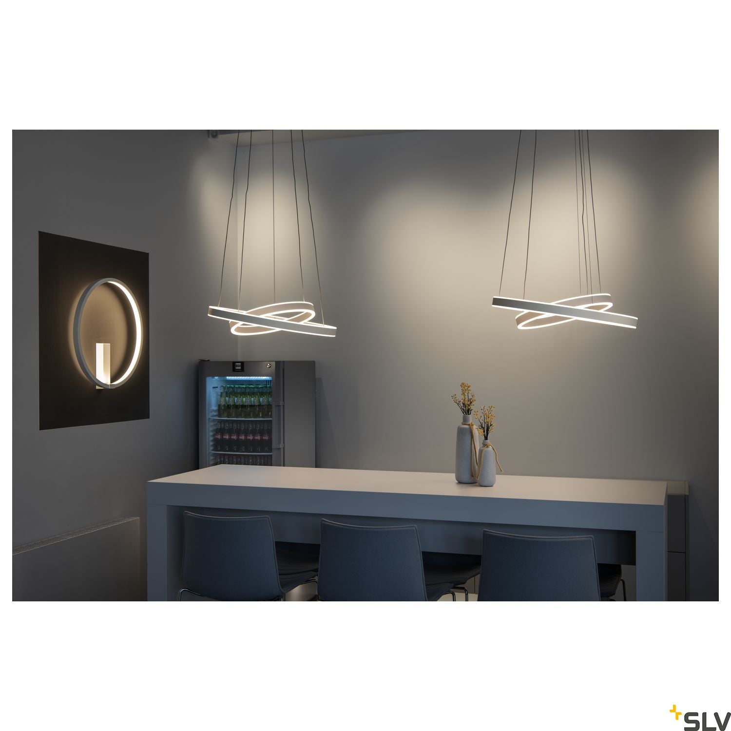 SLV PARSEC 60 DALI Dimmable LED recessed wall light white 3000/4000K 1002919