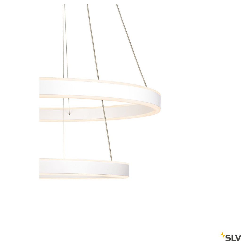 SLV ONE DOUBLE PD PHASE UP/DOWN Indoor LED pendant light black CCT switch 2700/3000K 1004766