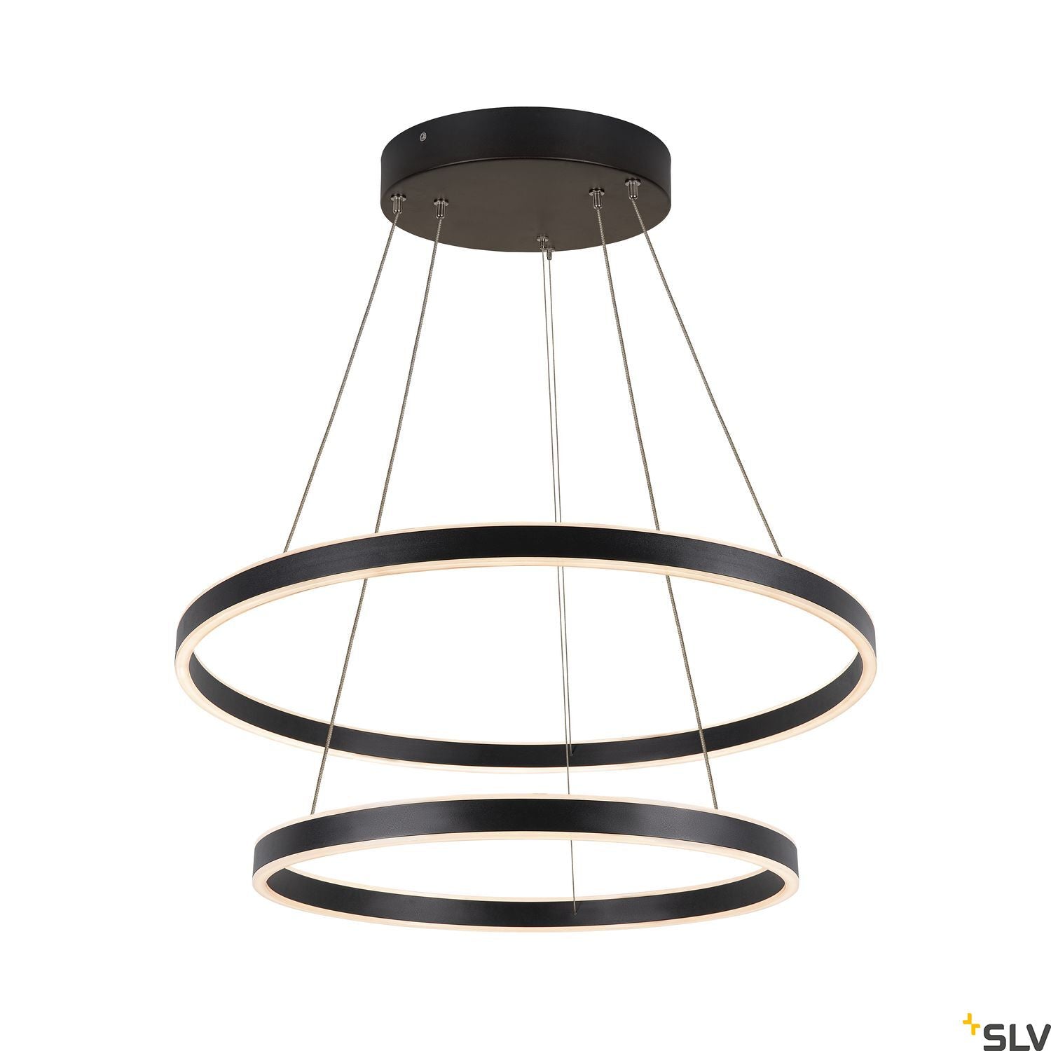 SLV ONE DOUBLE PD DALI UP/DOWN Indoor LED pendant light black CCT switch 2700/3000K 1004767