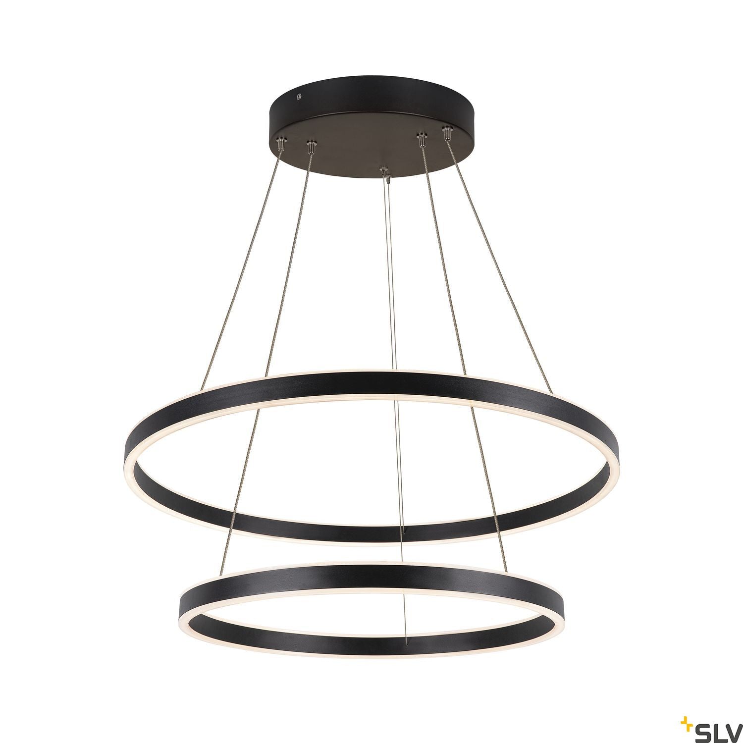 SLV ONE DOUBLE PD DALI UP/DOWN Indoor LED pendant light black CCT switch 2700/3000K 1004767
