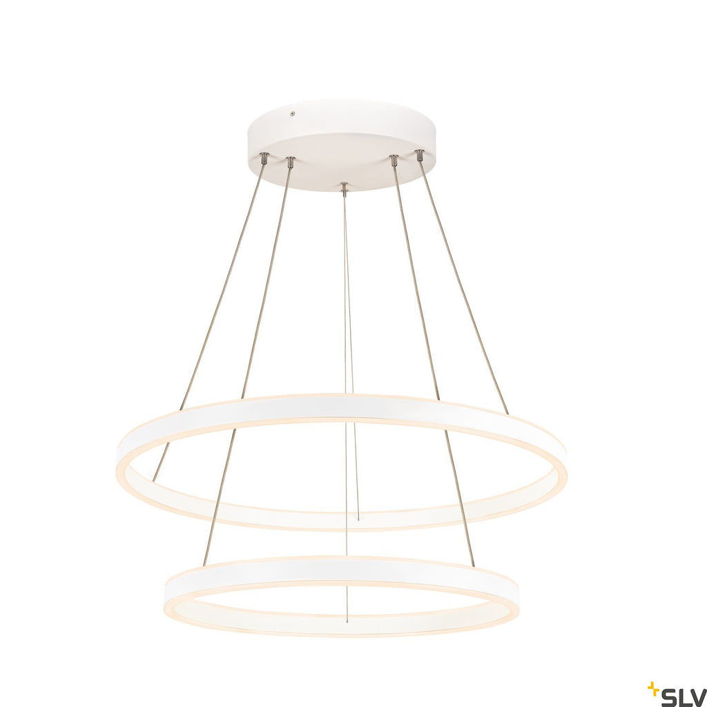SLV ONE DOUBLE PD DALI UP/DOWN Indoor LED pendant light white CCT switch 2700/3000K 1004768