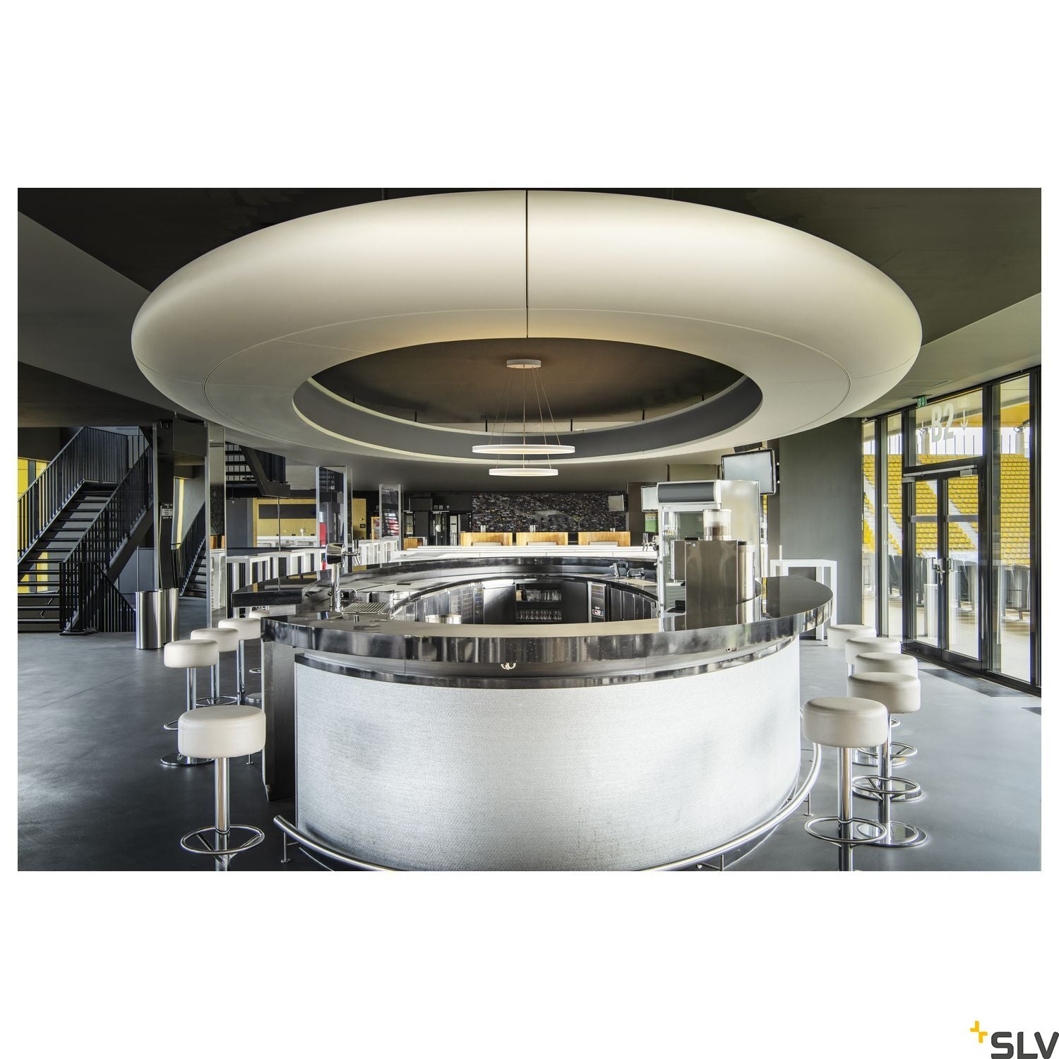 SLV ONE DOUBLE PD DALI UP/DOWN Indoor LED pendant light white CCT switch 2700/3000K 1004768